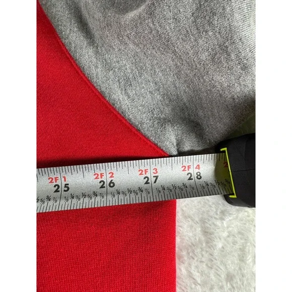 Vintage Brooklyn Xpress Express‎ Hoodie Y2K Gothic Grunge Zip Red Gray XXXL 3XL - Picture 5 of 8